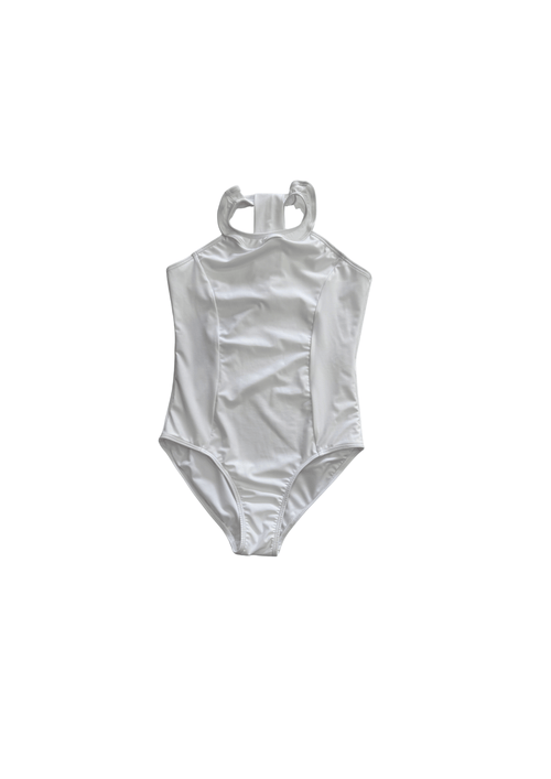 'Layla' Leotard - White