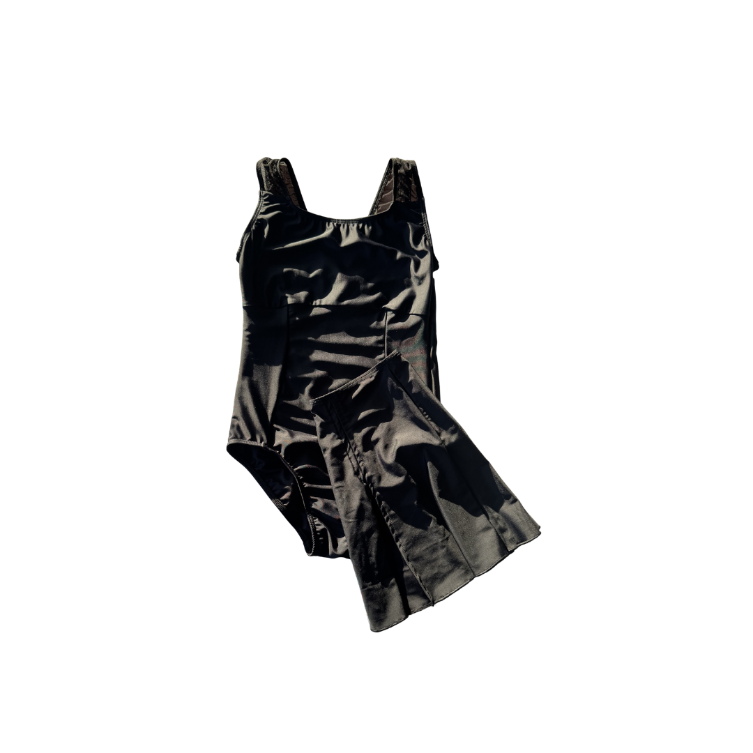 Leotard and EP Skirt Set 'Riley Mesh'  Black - Adult 8