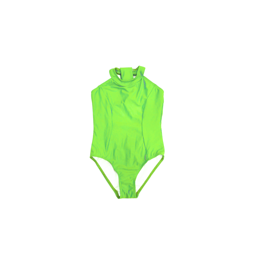 'Layla' Leotard - Acid Lime