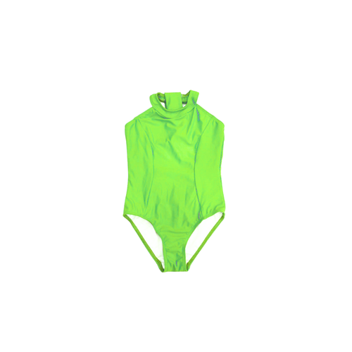 'Layla' Leotard - Acid Lime