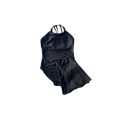 Leotard and EP Skirt Set 'Elizabeth' Black - Adult 10