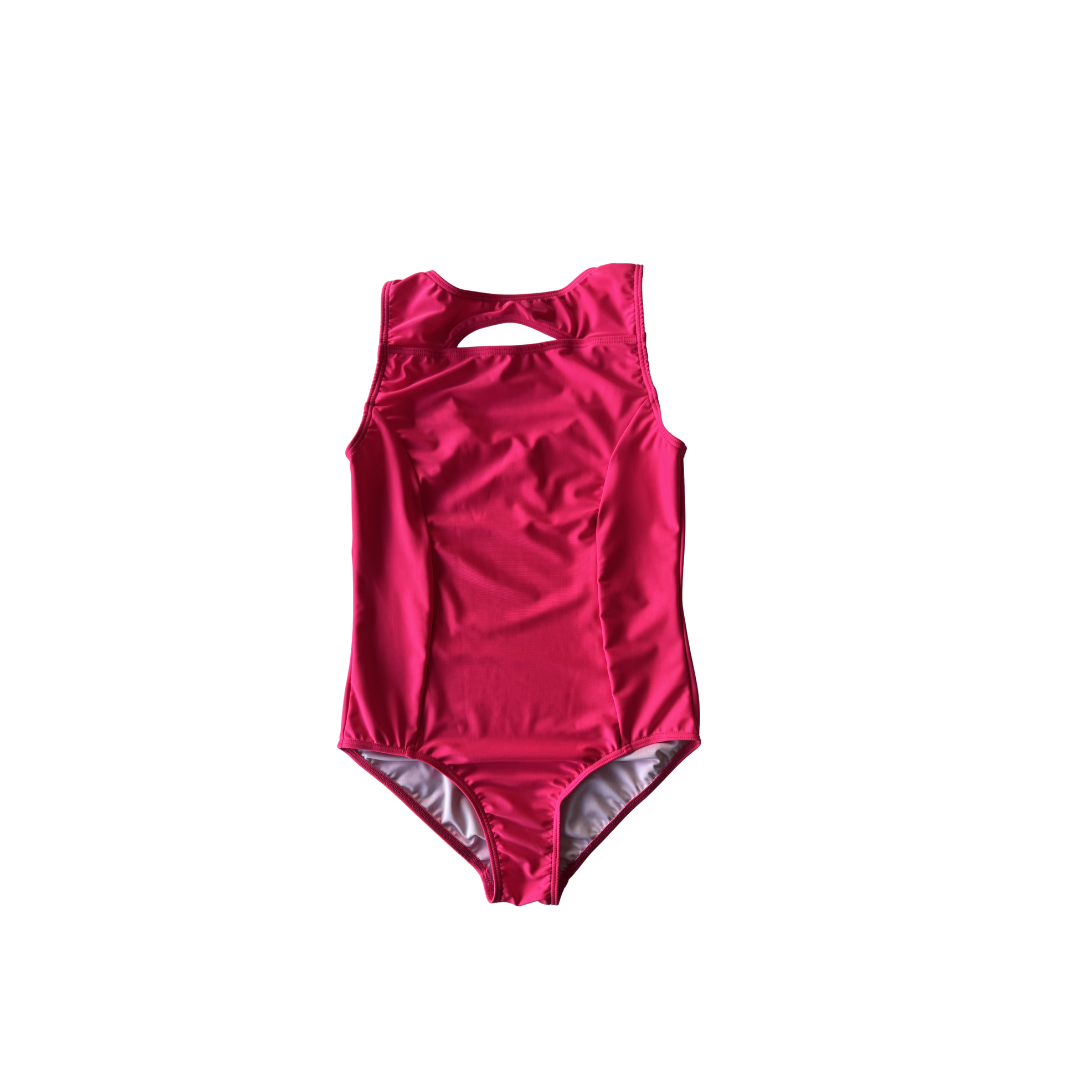 'Skylar Sleeveless' Leotard - Pink Glow