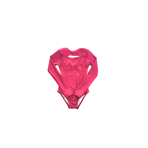 'Skylar Long Sleeve' Leotard - Pink Glow