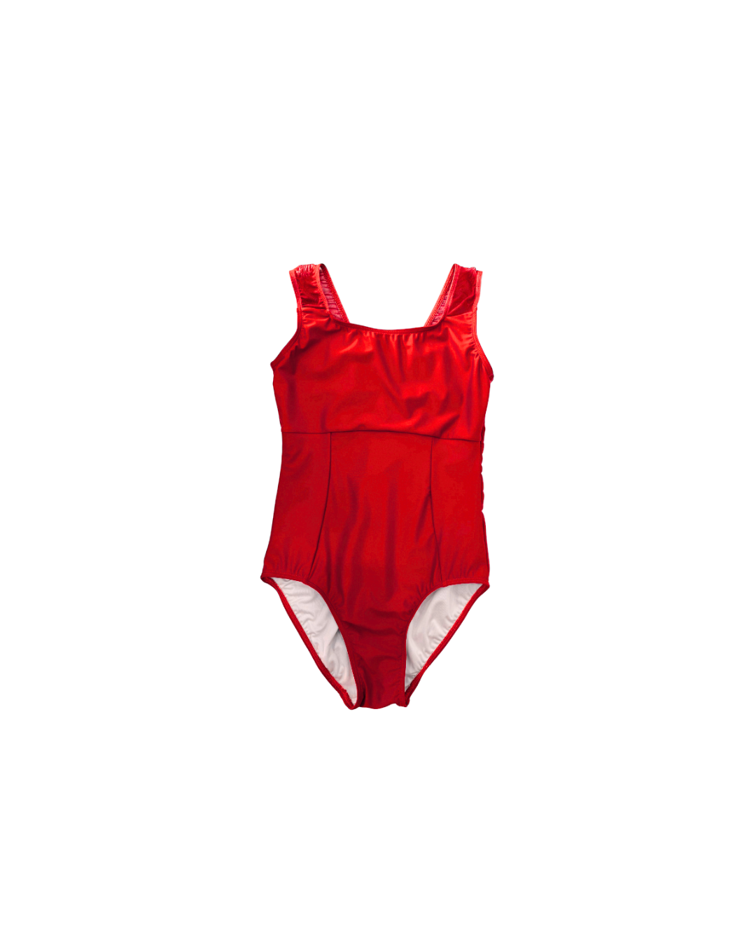 'Riley with Mesh' Leotard - Red Coat