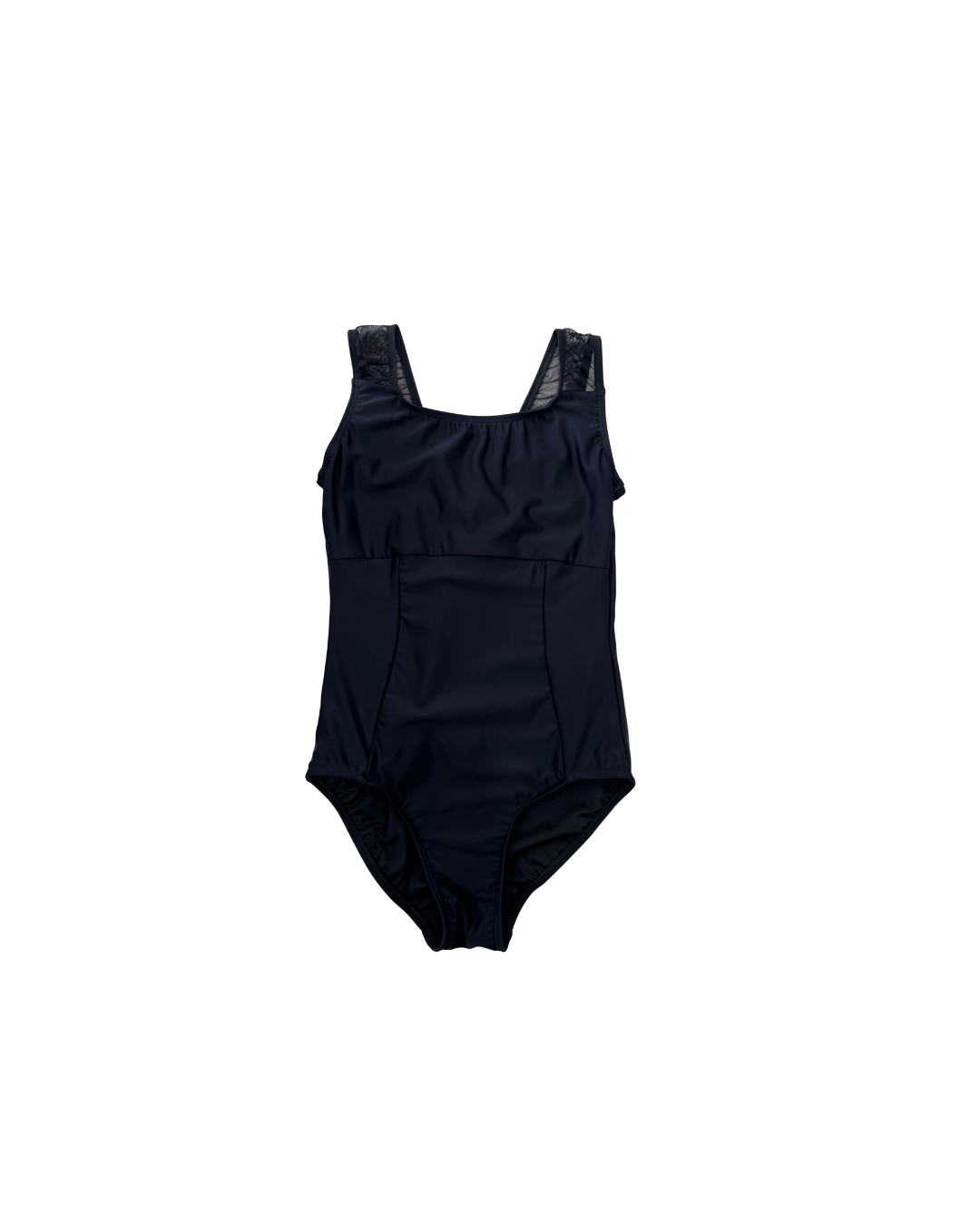 'Riley with Mesh' Leotard - Black
