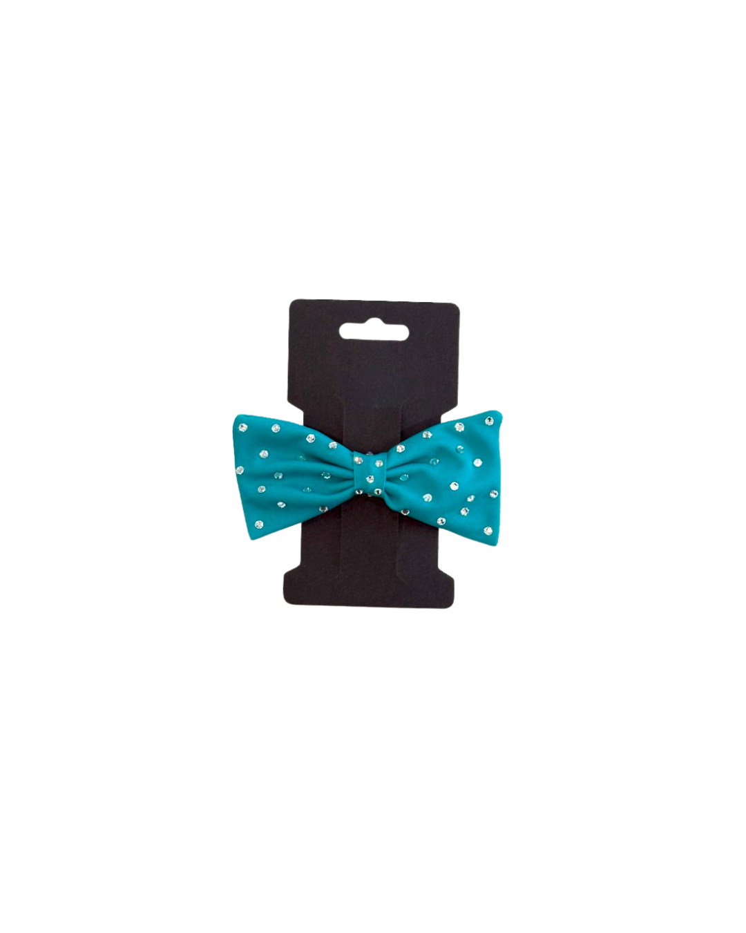 Hair Bow - Lycra with Diamante's