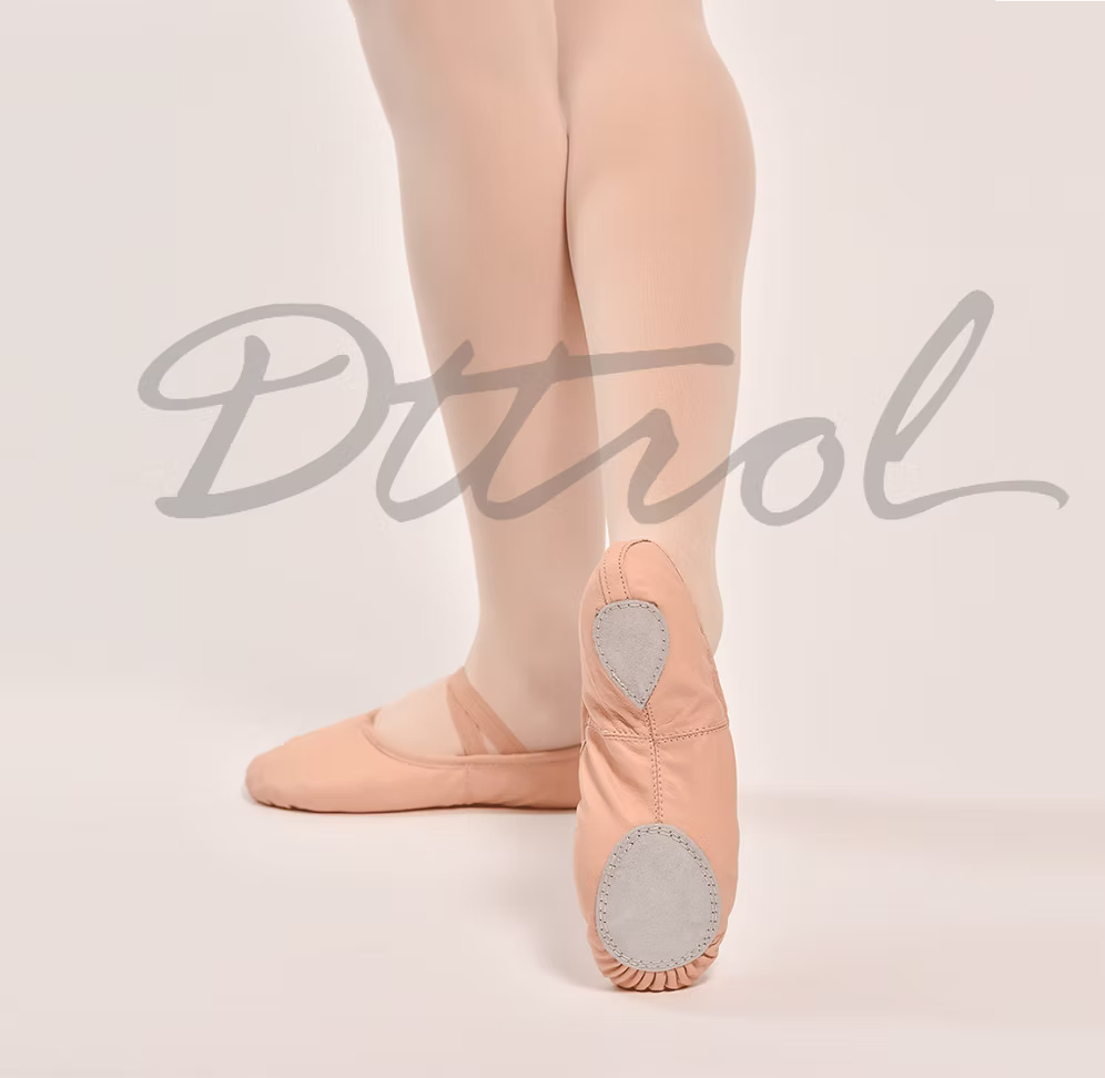 Dttrol Split-Sole Leather Ballet Shoes
